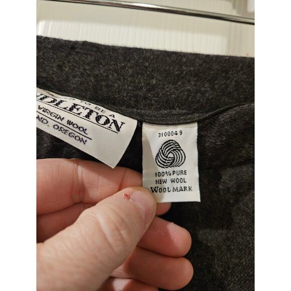 Pendleton Vintage 100% Virgin Wool Womens Trouser Pants Gray Size 16 - Picture 4 of 7